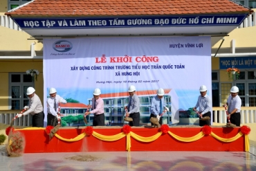 SAMCO tài trợ kinh phí xây dựng trường tiểu học tại Bạc Liêu